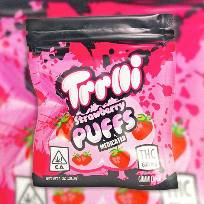 Trolli Strawberry Puffs Medicated (600MG)